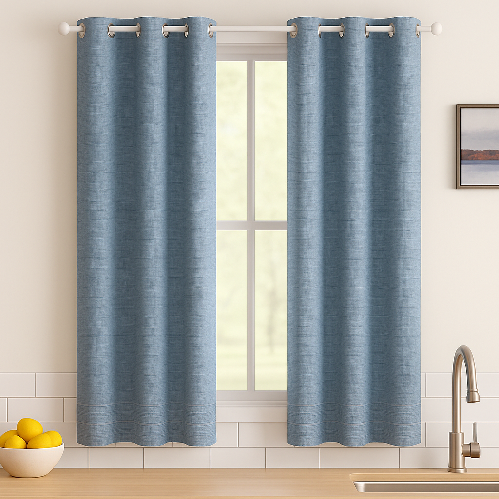 Cortina Blackout 54" x 90" con Ojales | Color Teal - Image 2