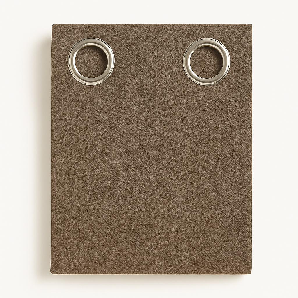 Cortina Jacquard Blackout para Sala 54" x 90" | Color Café