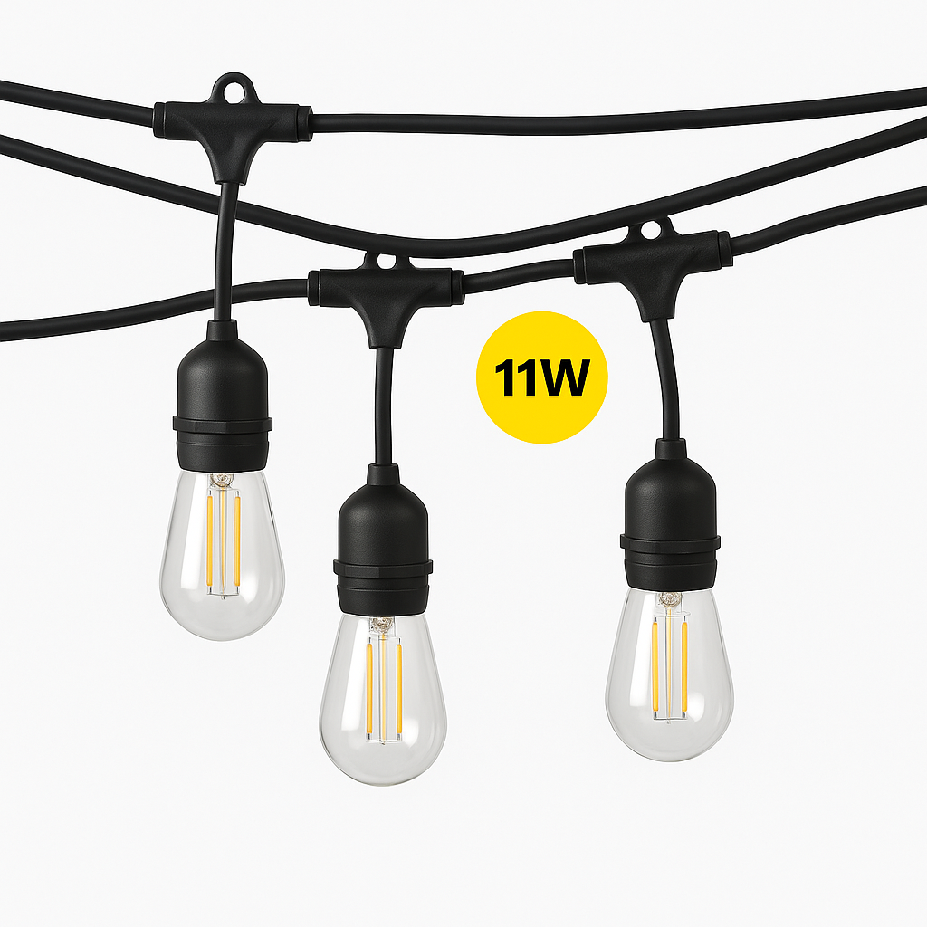Serie de Luces con Bombillo 9.1 m (30FT) – 110W | Hunter