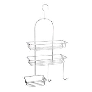 Organizador de Baño Shower Caddy 3 Niveles | Metal Cromado Brillante