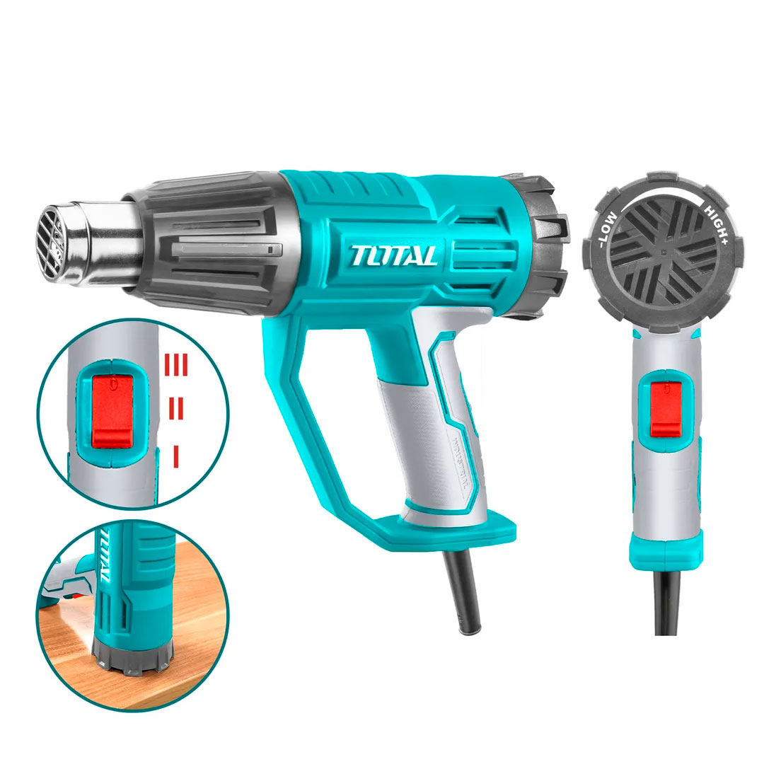 Pistola de Calor TOTAL 1600W | Con Indicador de Temperatura - Image 2