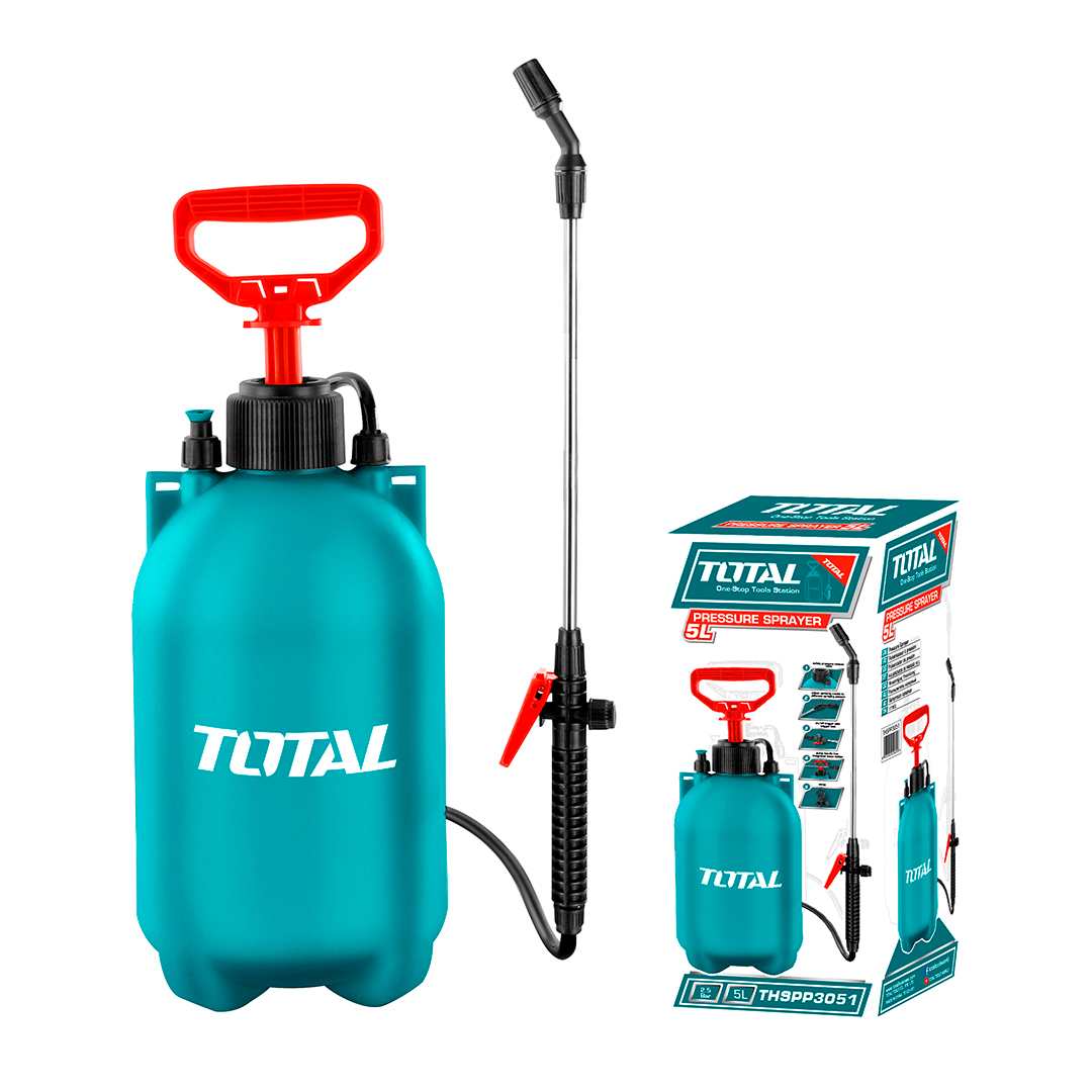 Bomba Rociadora de Correa TOTAL 5 Litros | Manual y Versátil