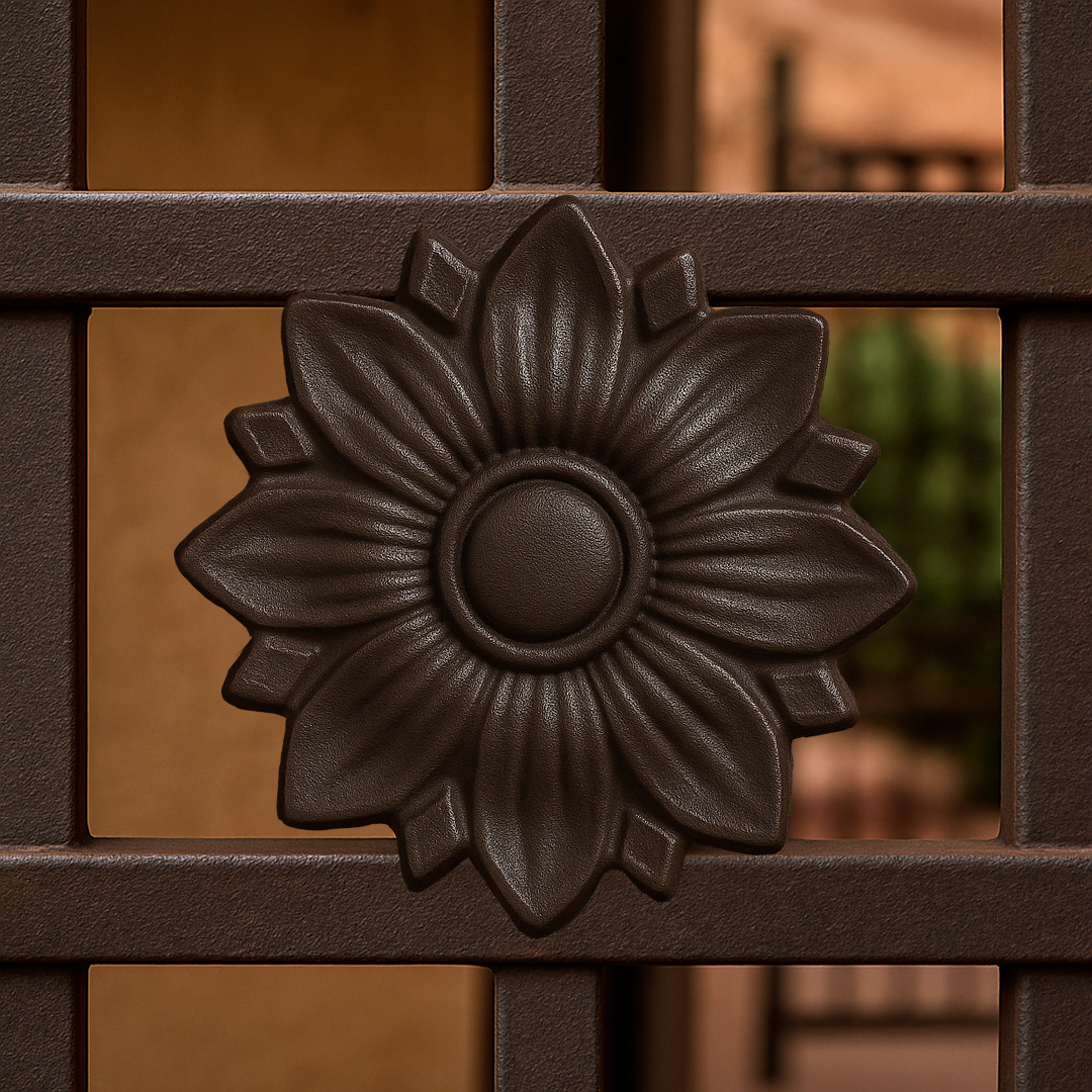 Roseta Decorativa 9.0 cm | Inserto Ornamental Forjado - Image 2