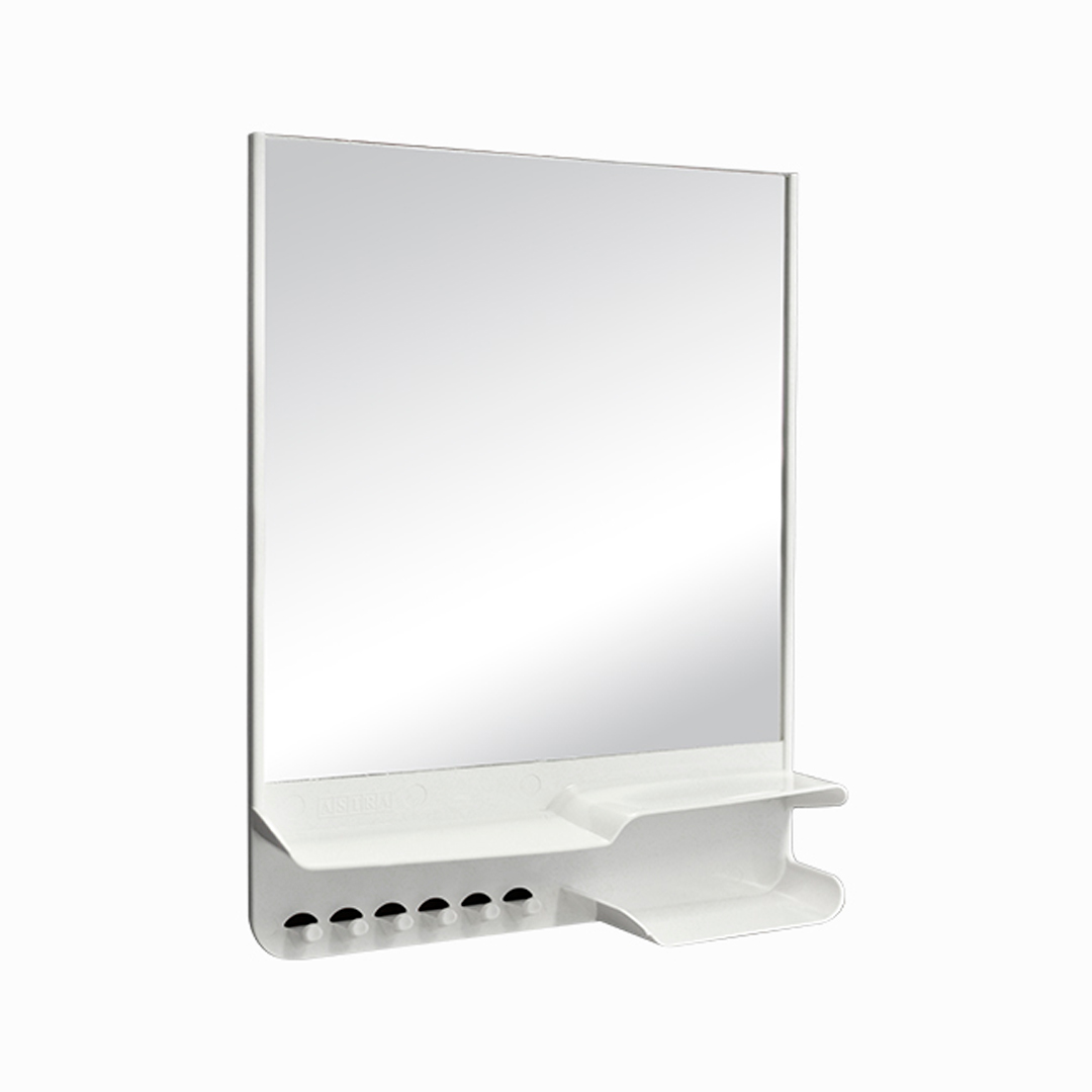 Gabinete Plástico con Espejo 26.6x35x6.5 cm | Color Blanco