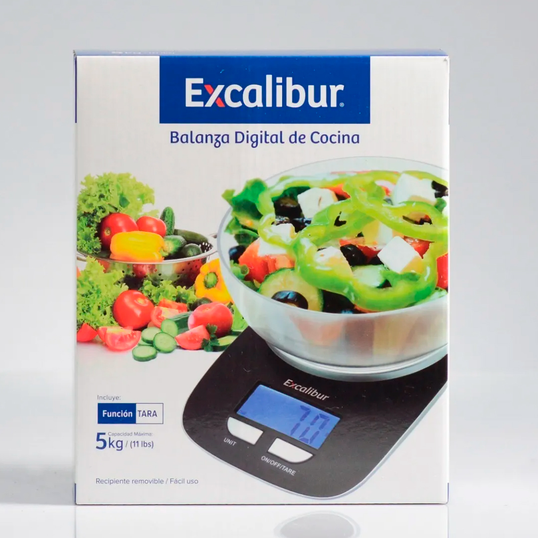 Balanza Digital de Cocina EXCALIBUR con Bandeja | Medición en Gramos - Image 3