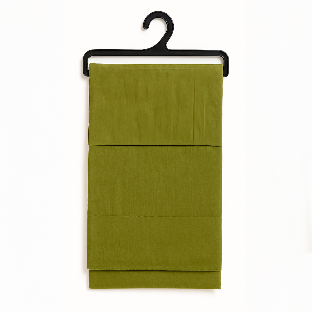 Cortina Tipo Velo para Sala 55” x 90” | Verde Olivo