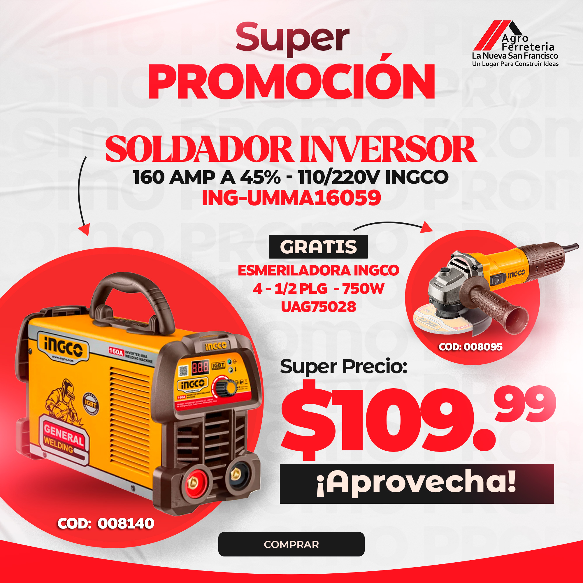 Soldador Inversor 160A