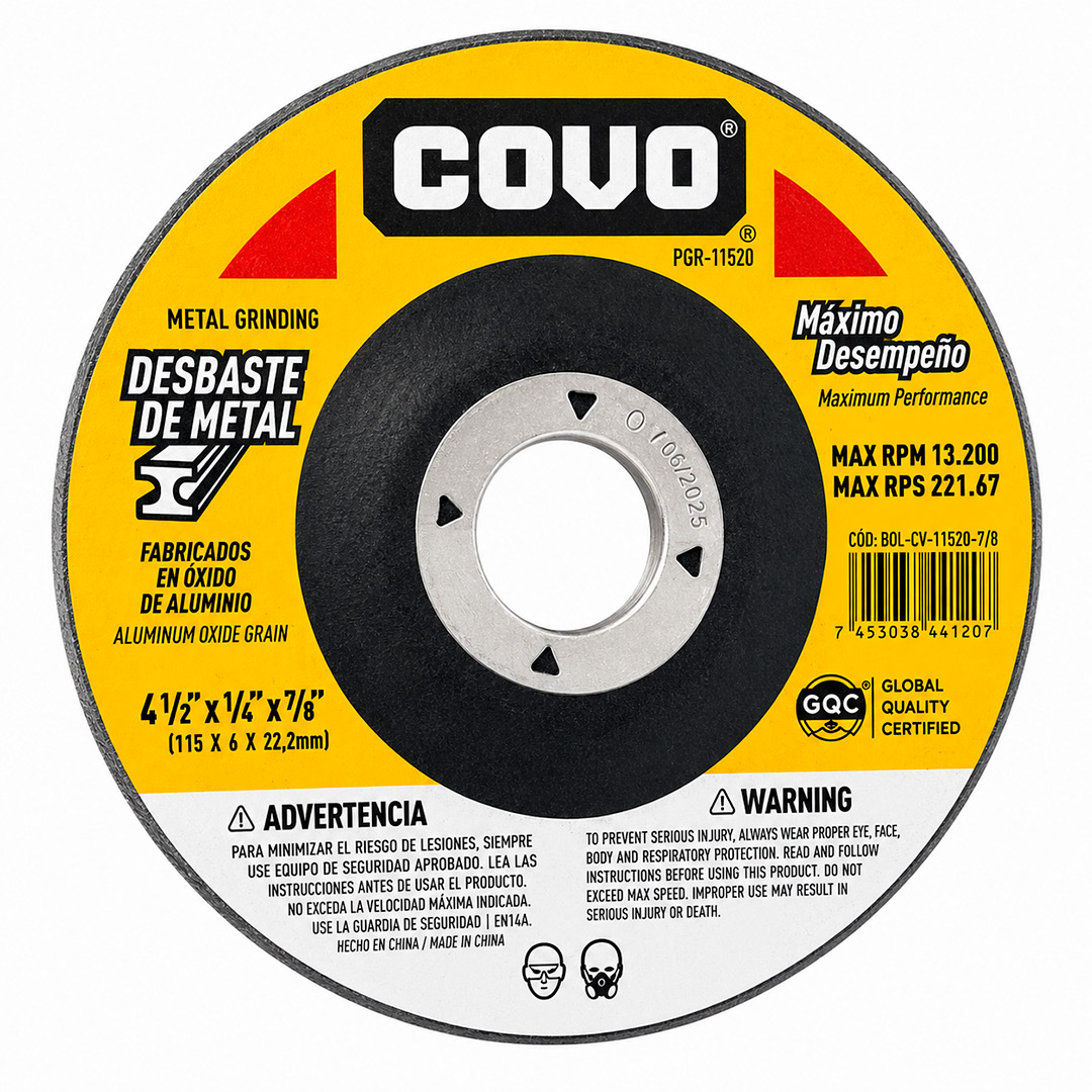 DISCO DE DESBASTE - 4 1/2" COVO